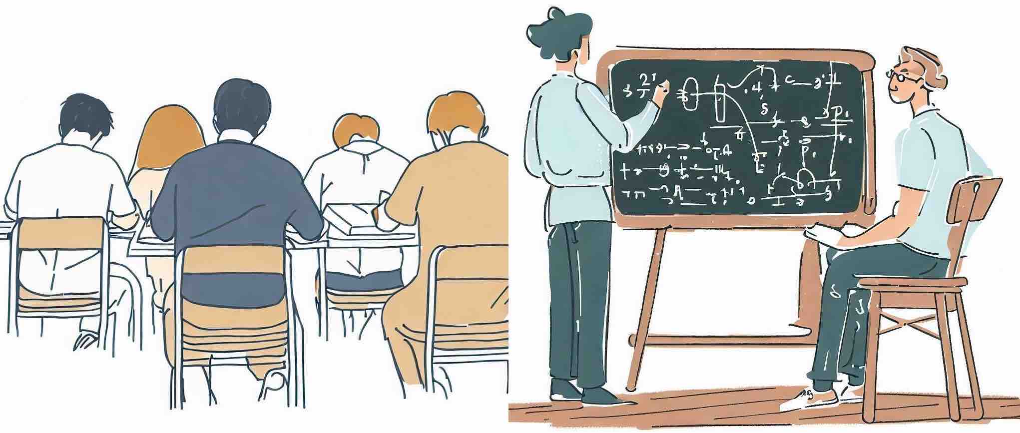 Des étudiants passant les concours