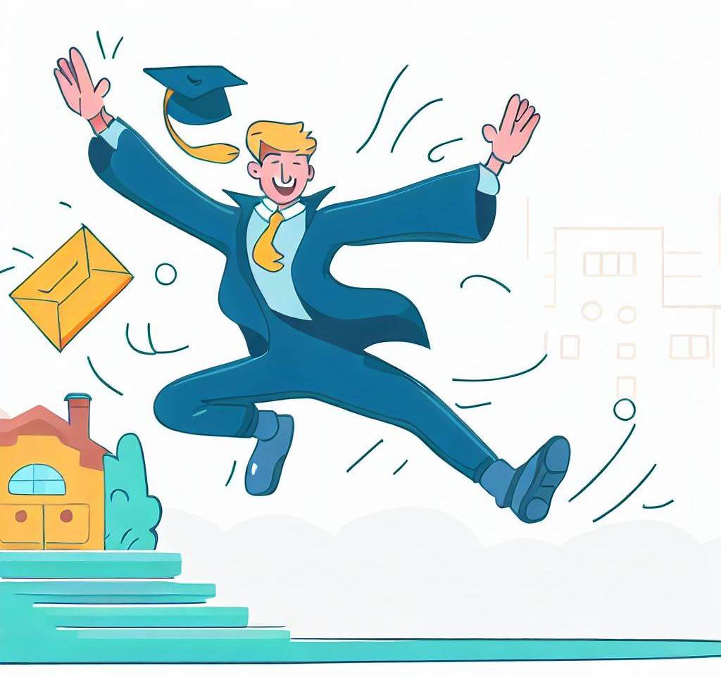 Etudiant qui réussi les concours