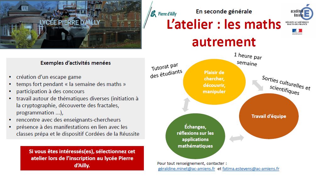 présentation de l'atelier